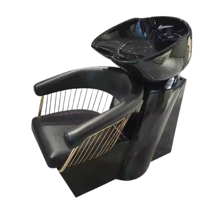 Myjnia fryzjerska STILO czarna – klasyczna i wytrzymała konstrukcja myjni