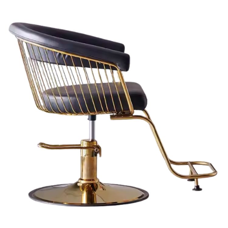 Fotel fryzjerski OMEGA czarny – komfortowy fotel fryzjerski z regulacją