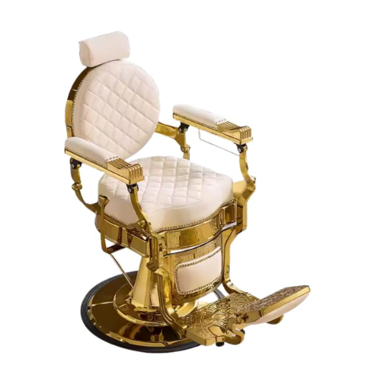 Fotel barberski GLAM z regulacją – nowoczesny fotel do salonu fryzjerskiego