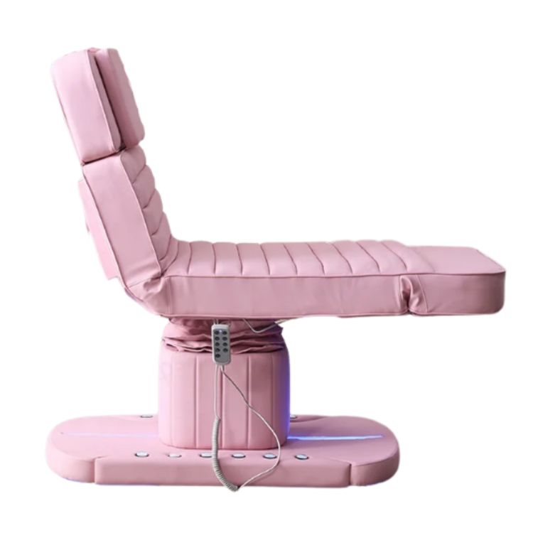 Elektryczne łóżko kosmetyczne z oświetleniem LED