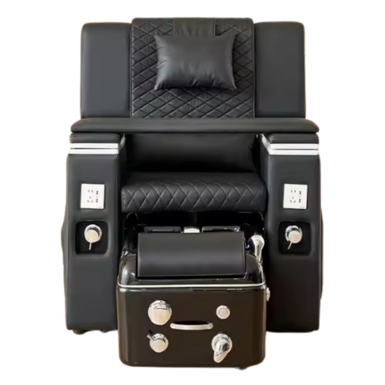 Fotel do pedicure FuturaPed Deluxe – skórzany, z hydromasażem, idealny do salonów urody