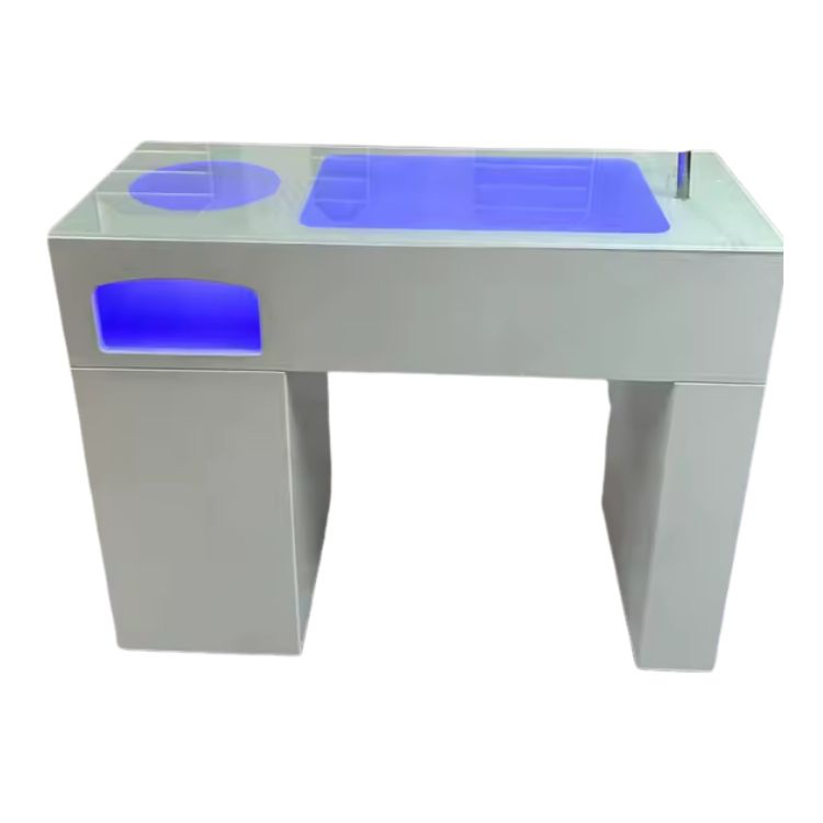 LuxMetal – Nowoczesny Metalowy Stół Manicure w Stylu Light Luxury