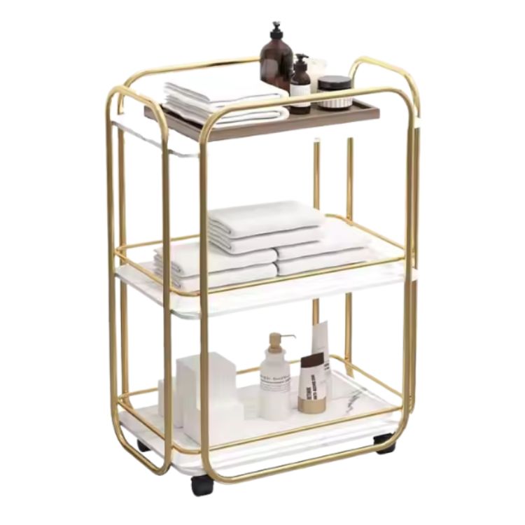 Wózek kosmetyczny / fryzjerski / medyczny – wielofunkcyjny, z półkami i kółkami