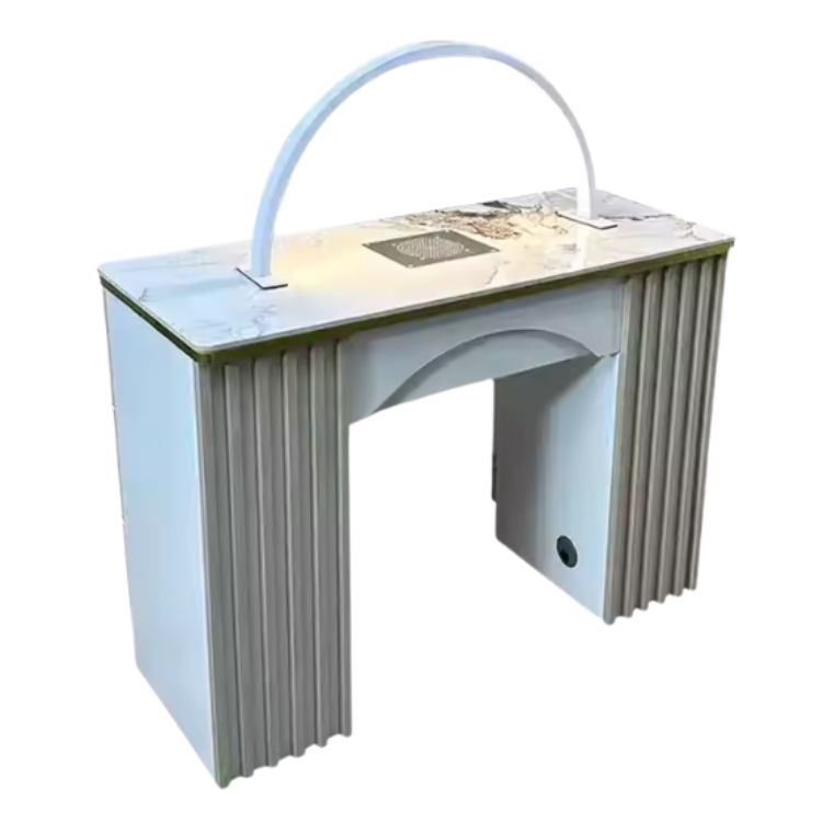 Elegancki Stół Manicure z Pyłoszczelnym Systemem