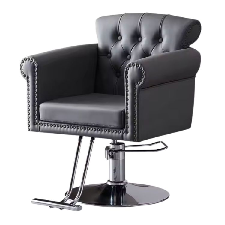 Fotel fryzjerski GLAMURE pikowany – luksusowy fotel do eleganckiego salonu
