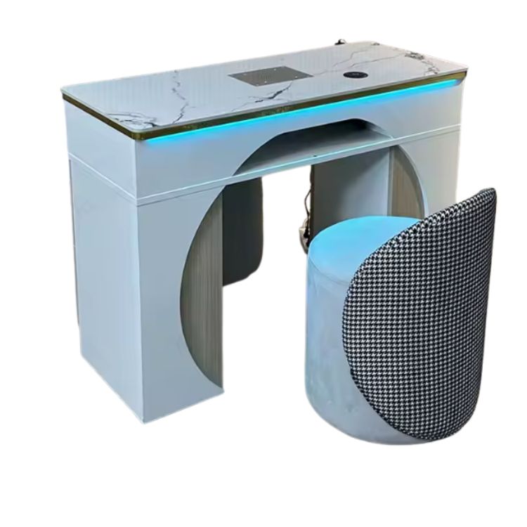 EleganPro – Ekskluzywny Stół Manicure z Blatem Slab i Systemem Odsysania Pyłu