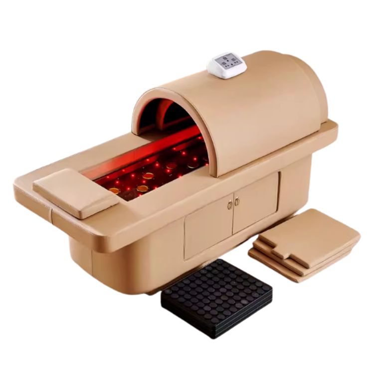 PhotonTherm Luksusowe łóżko terapeutyczne z kamieniami  germanowymi i fotonami – Sauna Photon Heating Bed