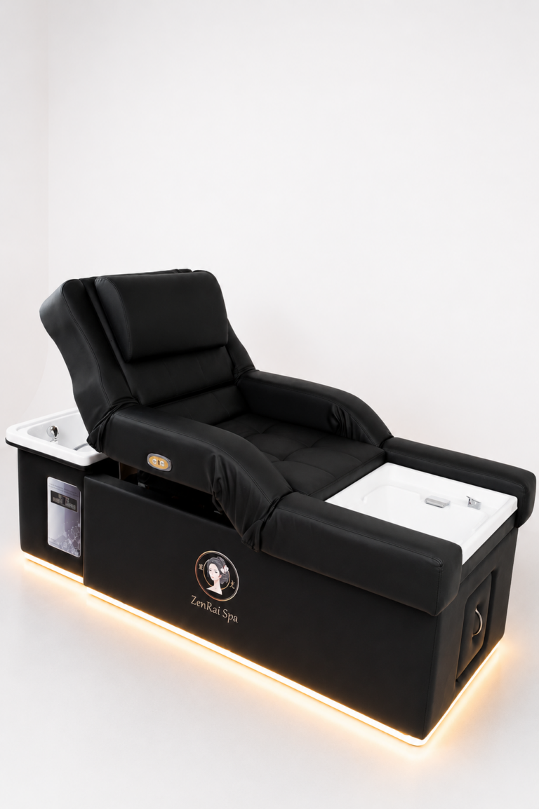 ZenRai Luxe – luksusowe łóżko Head Spa z ekskluzywnym designem i zaawansowanymi funkcjami