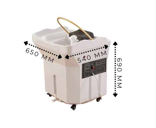 Zenrai Hydrobase – Wolnostojąca Myjka do Head Spa Z Funkcją Sauny Parowej i Koloroterapii