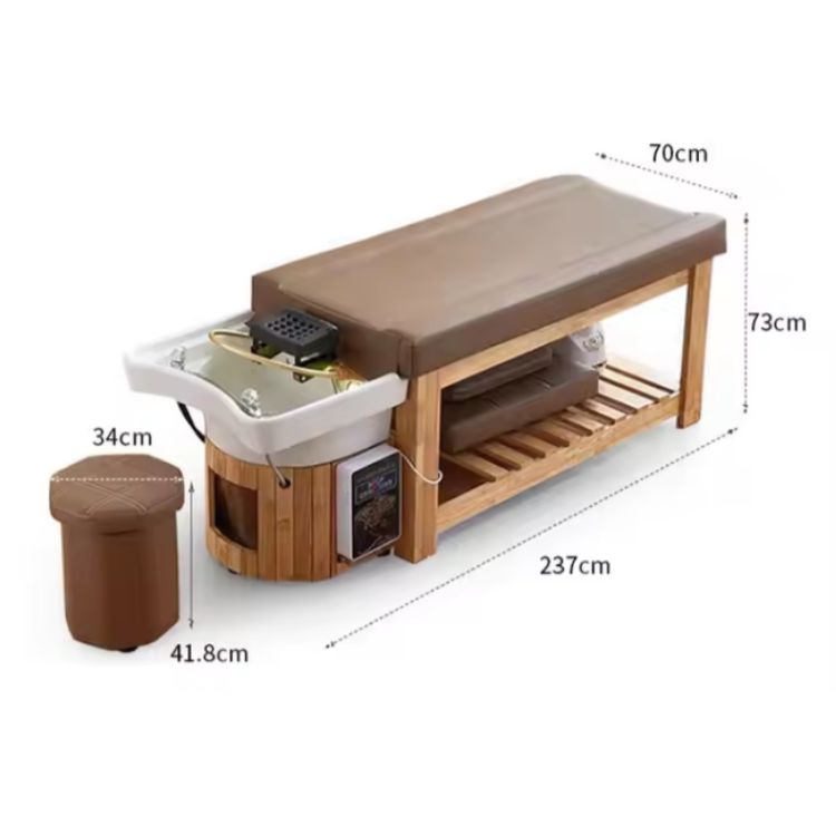 ZenRai TheraWood – Profesjonalne Łóżko Head Spa