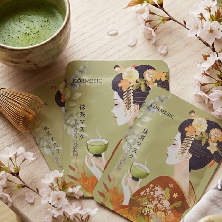 Matcha Oil Control Anti Acne Mask – japońska maska z matchą regulująca wydzielanie sebum i przeciwtrądzikowa🍵