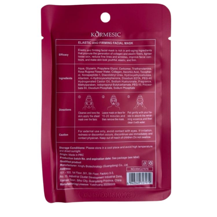 KORMESIC – maseczka do twarzy ELASTIC AND FIRMING